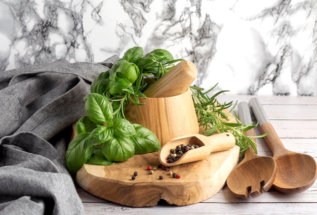 Składniki na kuchennym blacie